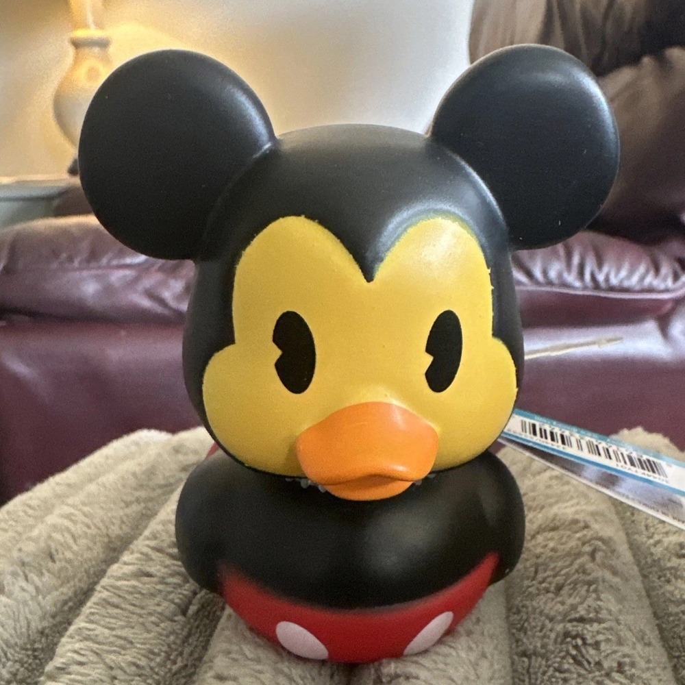 NEW Disney Mickey Mouse‎ 3.5" Rubber Duck Jeep Duckie Club Minnie